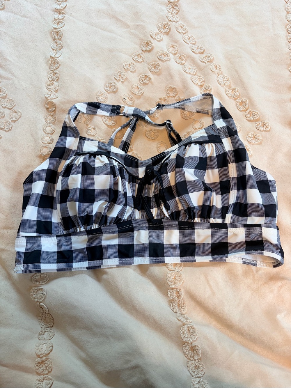 Torrid Retro Chic Gingham Bikini Swim Top | Size 1 | Halter
